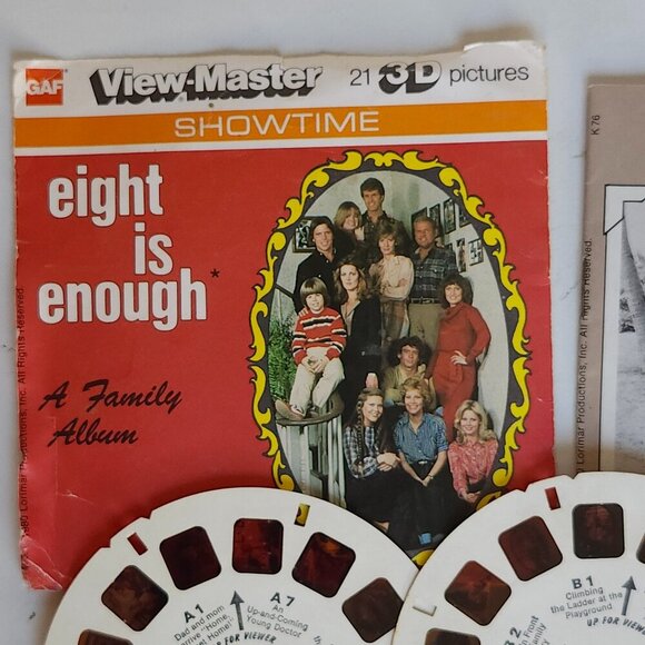 FUN Vintage Eight Is Enough TV Show View Master Reel Lot GAF 1980 - Picture 1 of 5